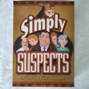Simply Suspects Board Game--NWOT